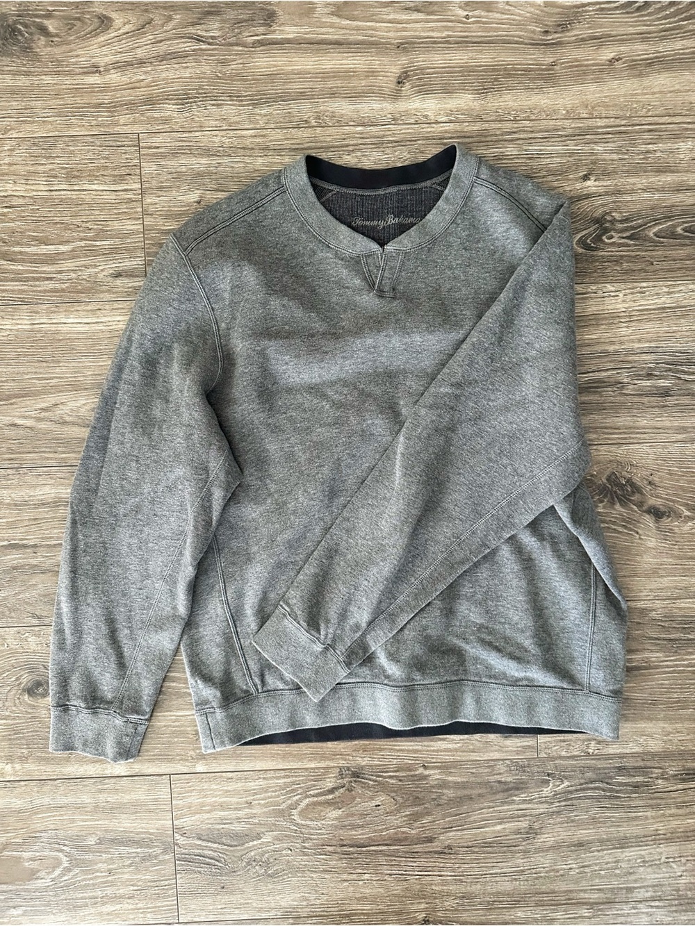 Tommy Bahama Men's Heather Gray Crewneck Pullover